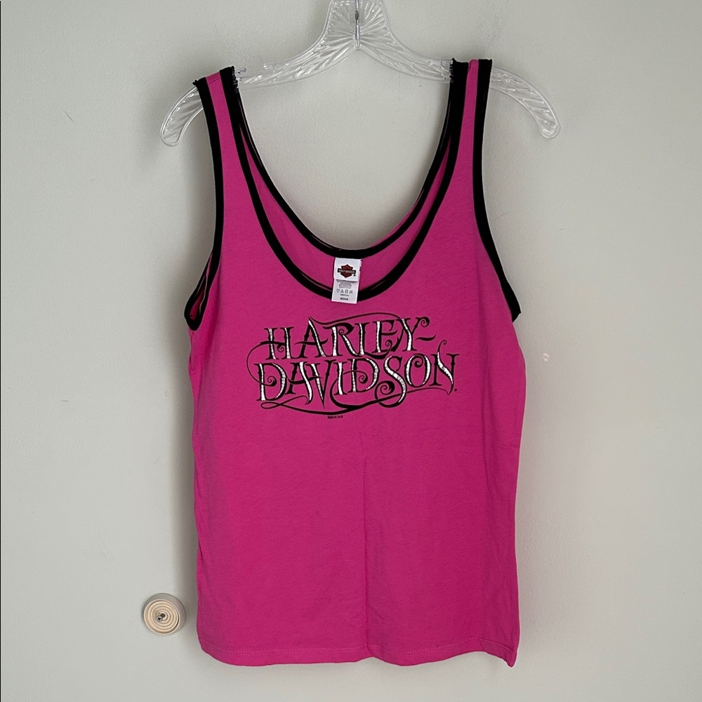 Harley-Davidson Fuchsia Tank with Black Accents